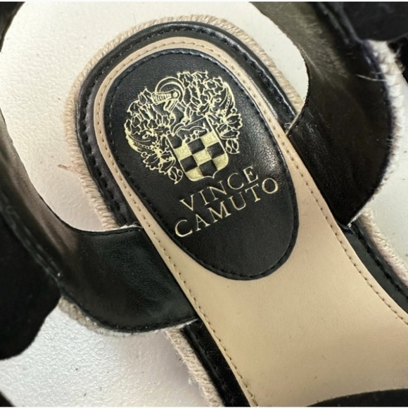 Vince camuto Black jute kimono sandals sz 7.5 new. - Picture 3 of 9